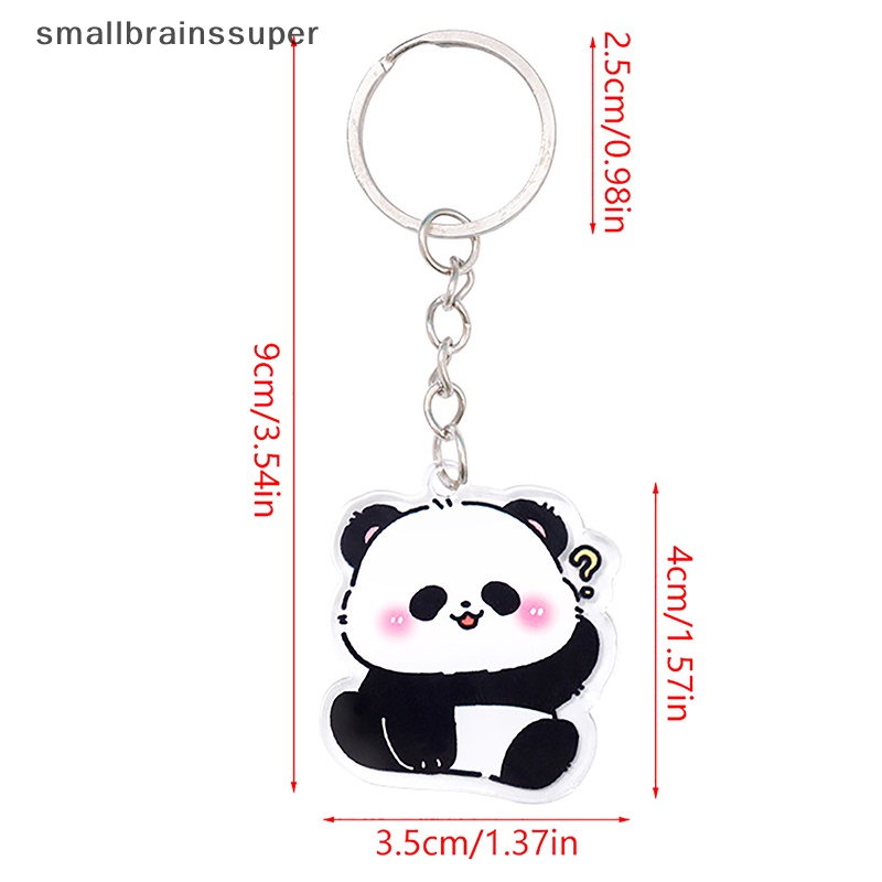 Móc Chìa Khóa Hình Gấu Trúc Hoạt Hình Bằng Acrylic Dễ Thương DIY