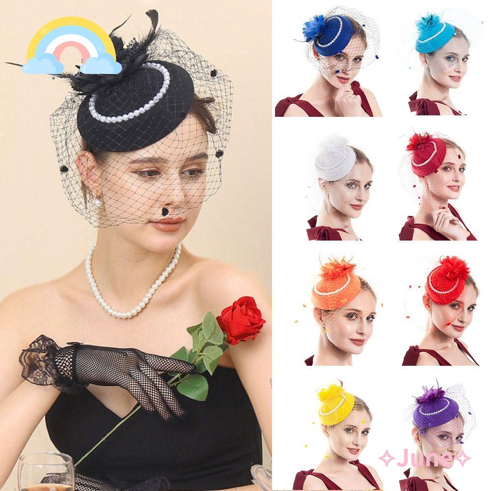 JUNE Kẹp Tóc Hình Nón Thời Trang Vintage Cho Nữ