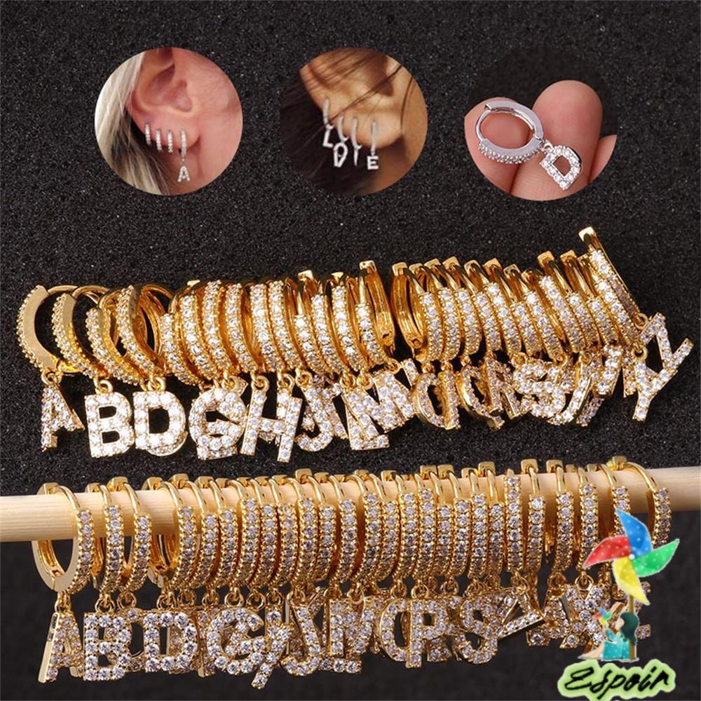 ESPO Khuyên Tai Đính Đá Kim Cương Nhân Tạo DIY Cho Ngày Lễ Tình Nhân