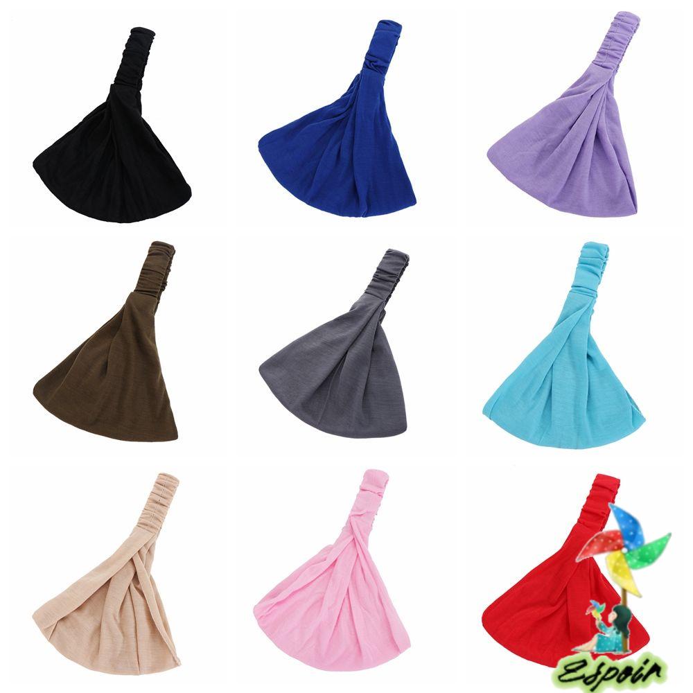 ESPO Băng Đô Thể Thao Co Giãn Màu Trơn