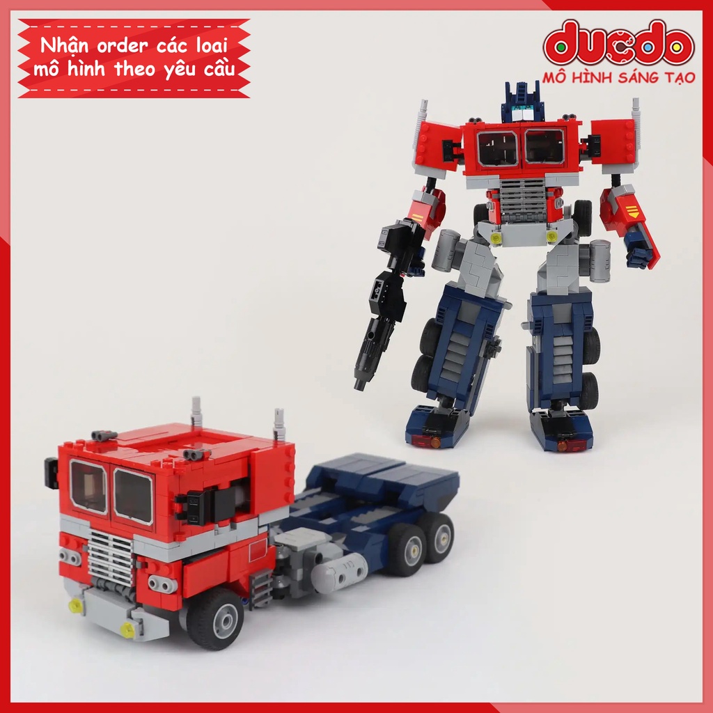 60009 Lắp ghép Optimus Prime Transformers biến hình thành oto được - Đồ chơi Xếp hình Mô hình Minifigures Mini 10302