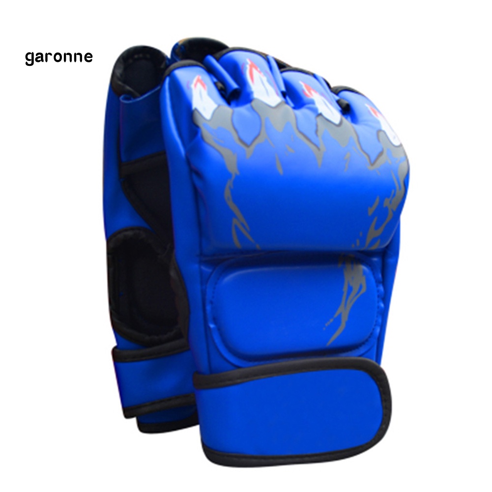 Găng Tay Da Hở Ngón Tập Boxing MMA Chuyên Dụng Cho Người Lớn