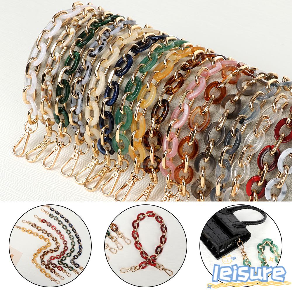 LEISURE Dây Xích Thay Thế Bằng Nhựa Acrylic Cho Túi Xách Nữ