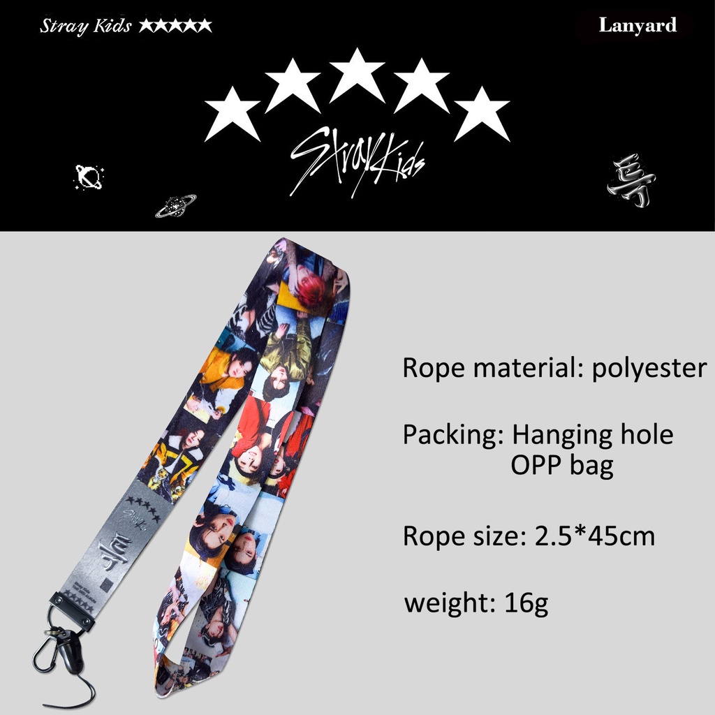 Stray Kids Album 5-STAR ID Hanging Neck Sling Lanyard