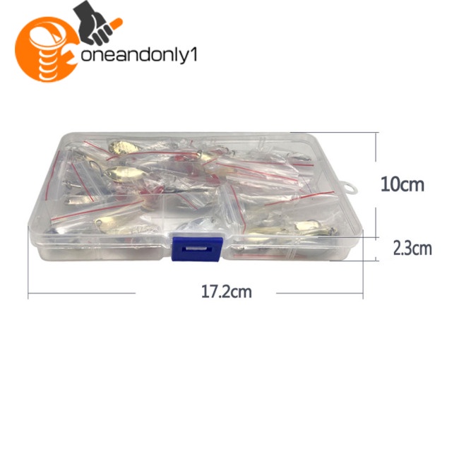 Set 10 / 25 / 35 Mồi Giả Nhử Cá Bằng Kim Loại Chất Lượng Cao