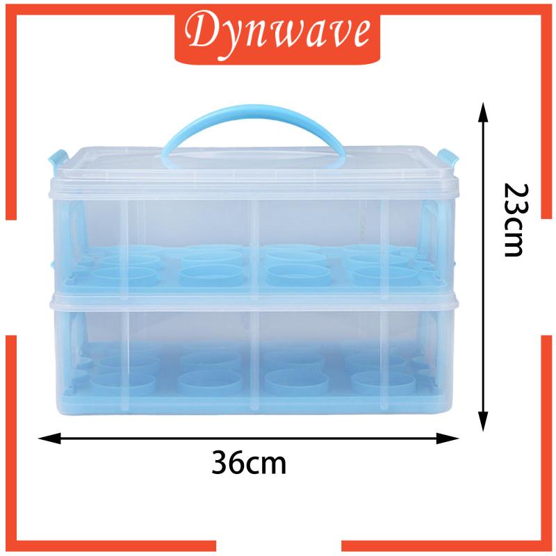 Giá Đỡ Bánh Cupcake Có Tay Cầm Và Nắp Đậy