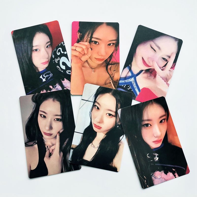 Set 6 Tấm Thẻ In Hình Các Thành Viên Nhóm Nhạc ITZY CHESHIRE
