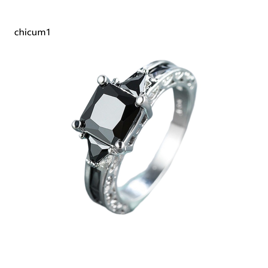 Nhẫn Đính Đá Zircon Phong Cách Âu Mỹ Cổ Điển Sang Trọng Dành Cho Nữ