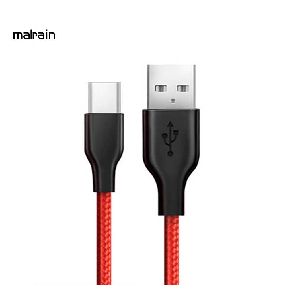 Dây Cáp Sạc Nhanh Micro USB / Type C Bằng Nylon Bện Dài 1m Dành Cho Điện Thoại Di Động