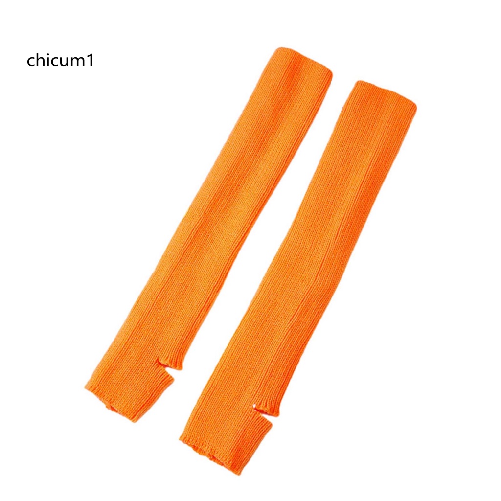 1 Đôi Tất Dệt Kim Giữ Ấm Chân Dày Dặn Màu Sắc Đơn Giản