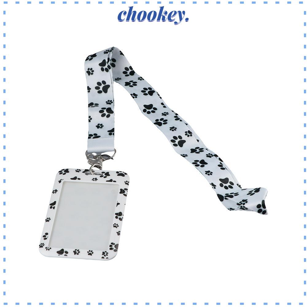 CHOOKEY Dây Buộc Cổ Dễ Thương Cho Nữ Cuộn Dây Huy Hiệu Có Móc Khóa Cho Văn Phòng