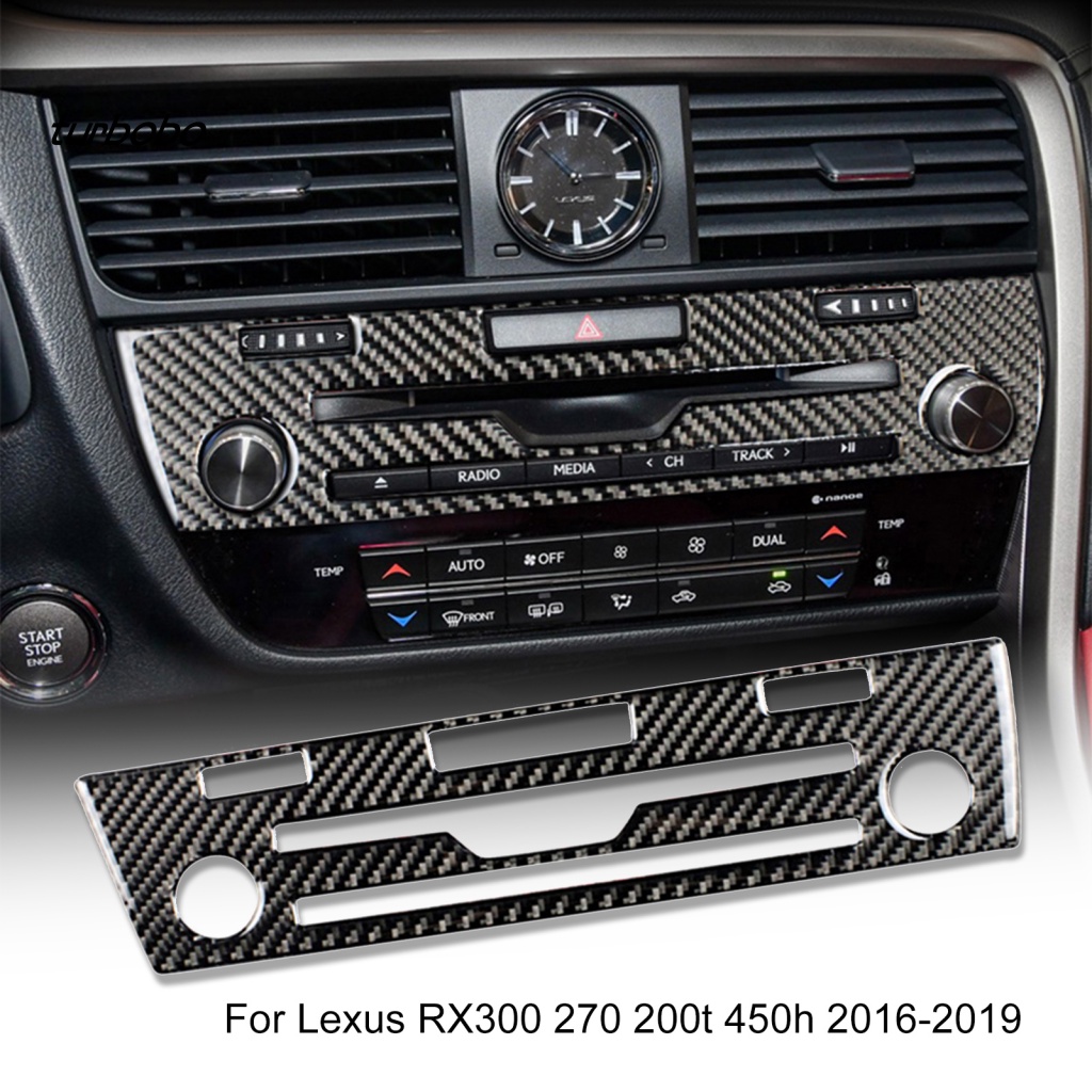 Miếng Dán Sợi Carbon Chống Trầy Xước Bảo Vệ Bảng Điều Khiển CD Trái Cho Lexus RX300 270 200T 450H 2016-2019