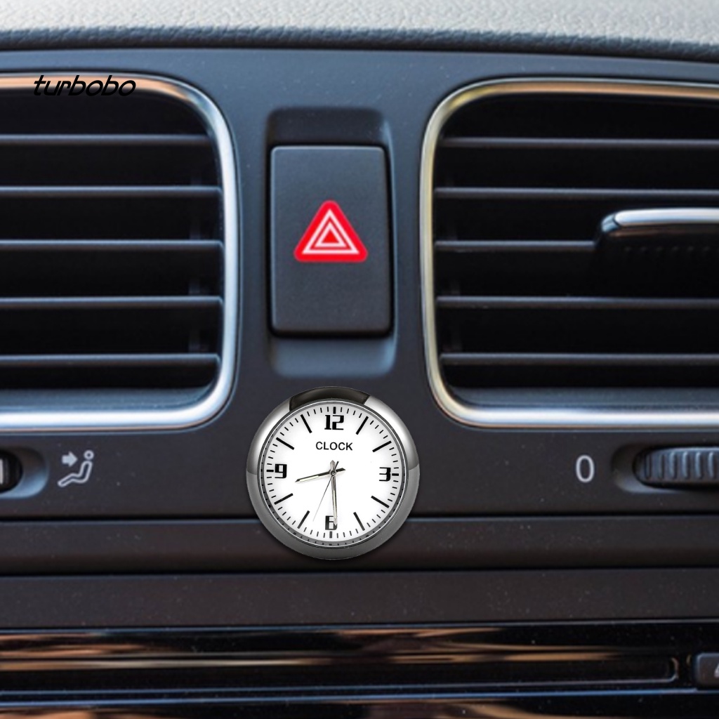 Turbobo Đồng Hồ Kỹ Thuật Số Hình Tròn Chịu Nhiệt Độ Cao / Thấp Dạ Quang Gắn Bảng Điều Khiển Xe Hơi