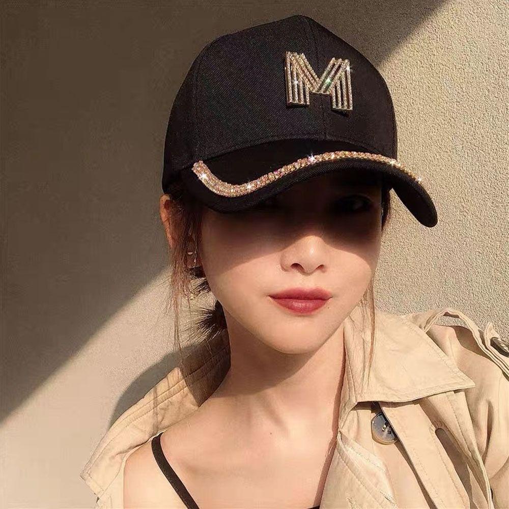 CLEVER Mũ Lưỡi Trai Đính Đá Phong Cách Hiphop Thời Trang Cho Nam Nữ