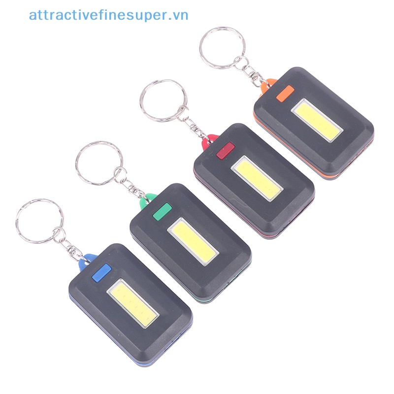 1 Đèn Pin Mini COB Có Móc Khóa Tiện Lợi