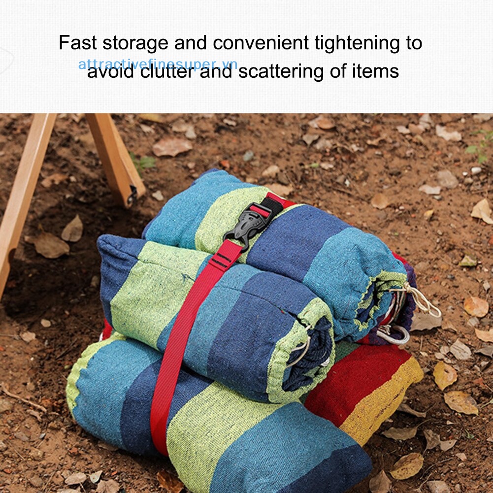 Afs Set 2 Dây Nylon Buộc Hành Lý Tái Sử Dụng Được Có Khóa Cài Xuống