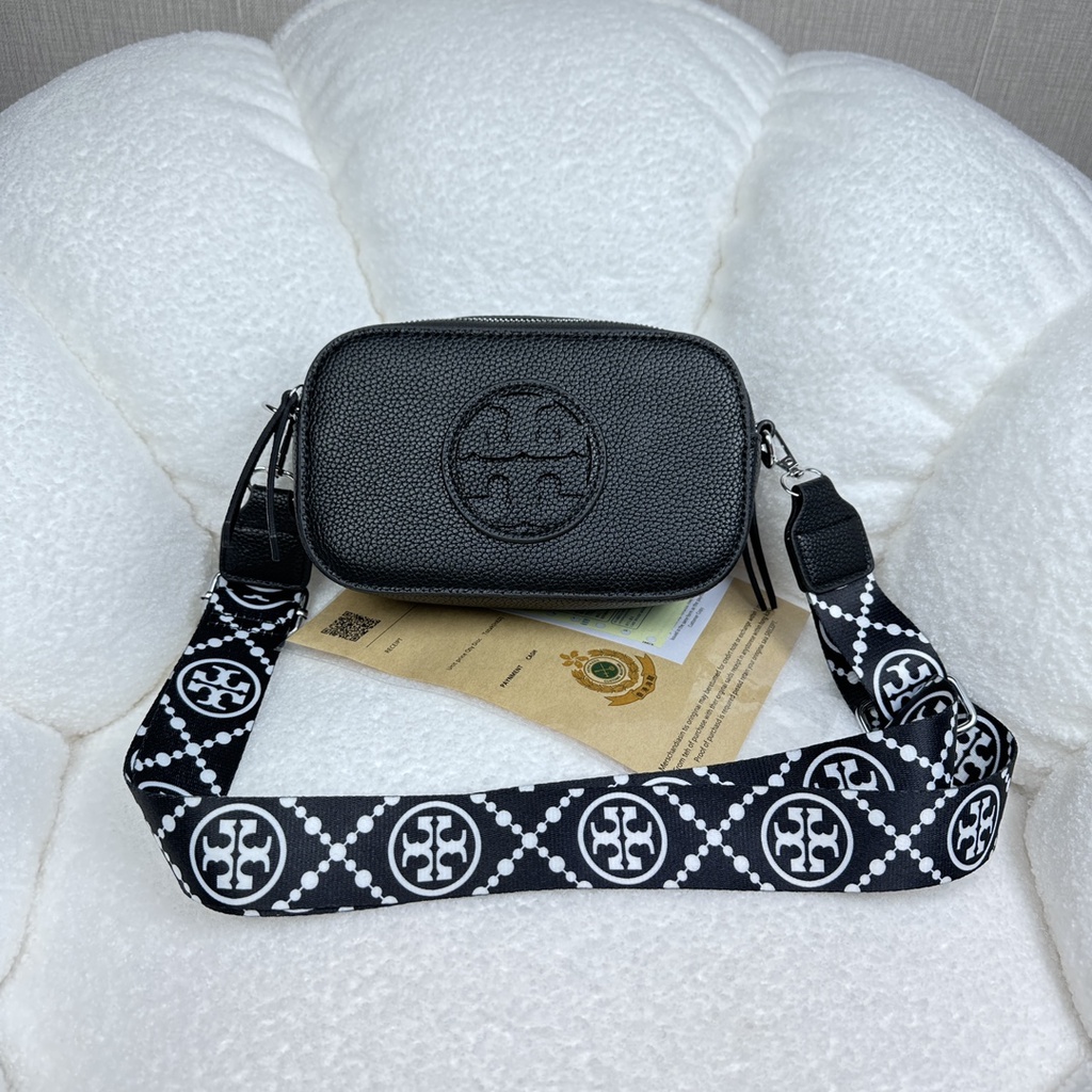 Túi Đeo Vai Tory Burch8373 Bằng Vải Canvas Phong Cách Retro Sang Trọng Dành Cho Nữ