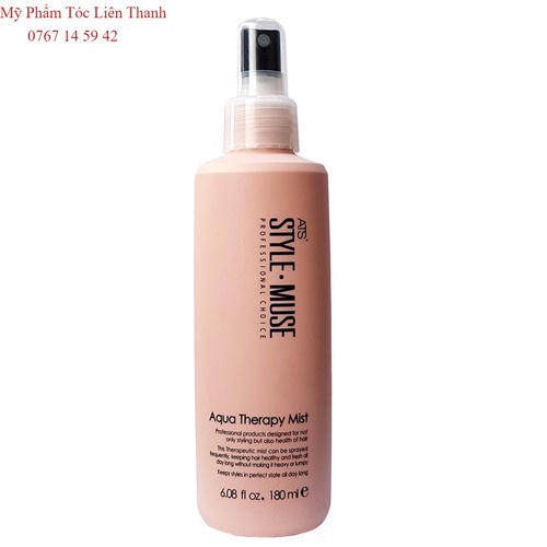 Xịt dưỡng tóc ATS STYLEMUSE AQUA THERAPY MIST 180ml(NEW-2023)