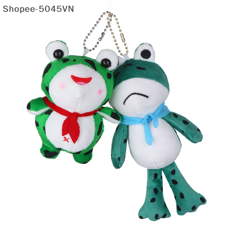 Móc Khóa Hình Chú Ếch Nhồi Bông Mềm Mại Dễ Thương