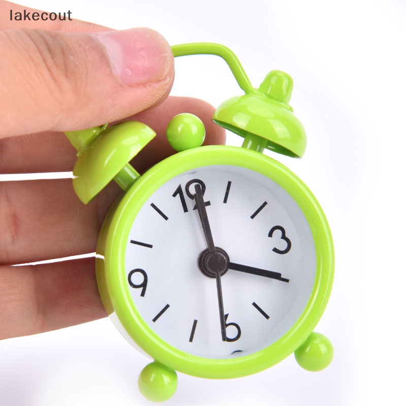 Đồng Hồ Báo Thức Mini Hình Tròn Để Bàn Tiện Dụng