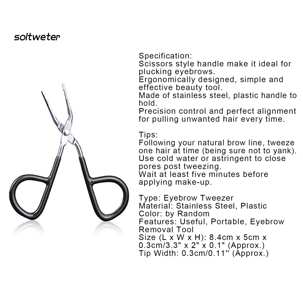 Kéo Cắt Tỉa Lông Mày Đầu Phẳng Tiện Dụng