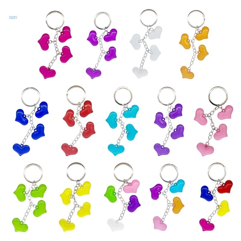 Móc Khóa Hình Trái Tim Bằng Acrylic Dễ Thương