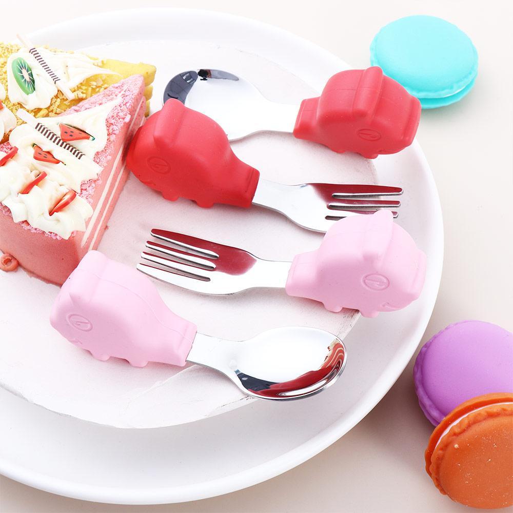 YIYU Bộ Muỗng Nĩa Tập Ăn Dành Cho Bé