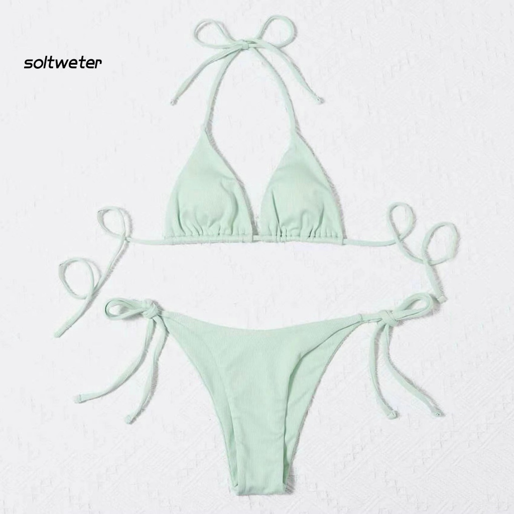 Bộ Bikini 2 Mảnh Hở Lưng Có Mút Đệm Quyến Rũ Cho Nữ