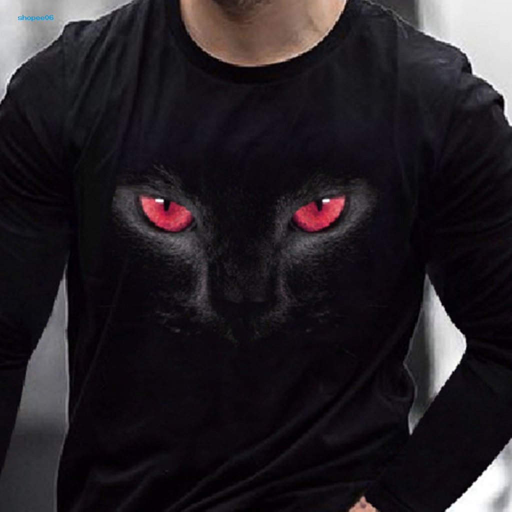 Áo Thun Nam Dáng Rộng In Hình Báo Đen Phong Cách Hip hop Cá Tính