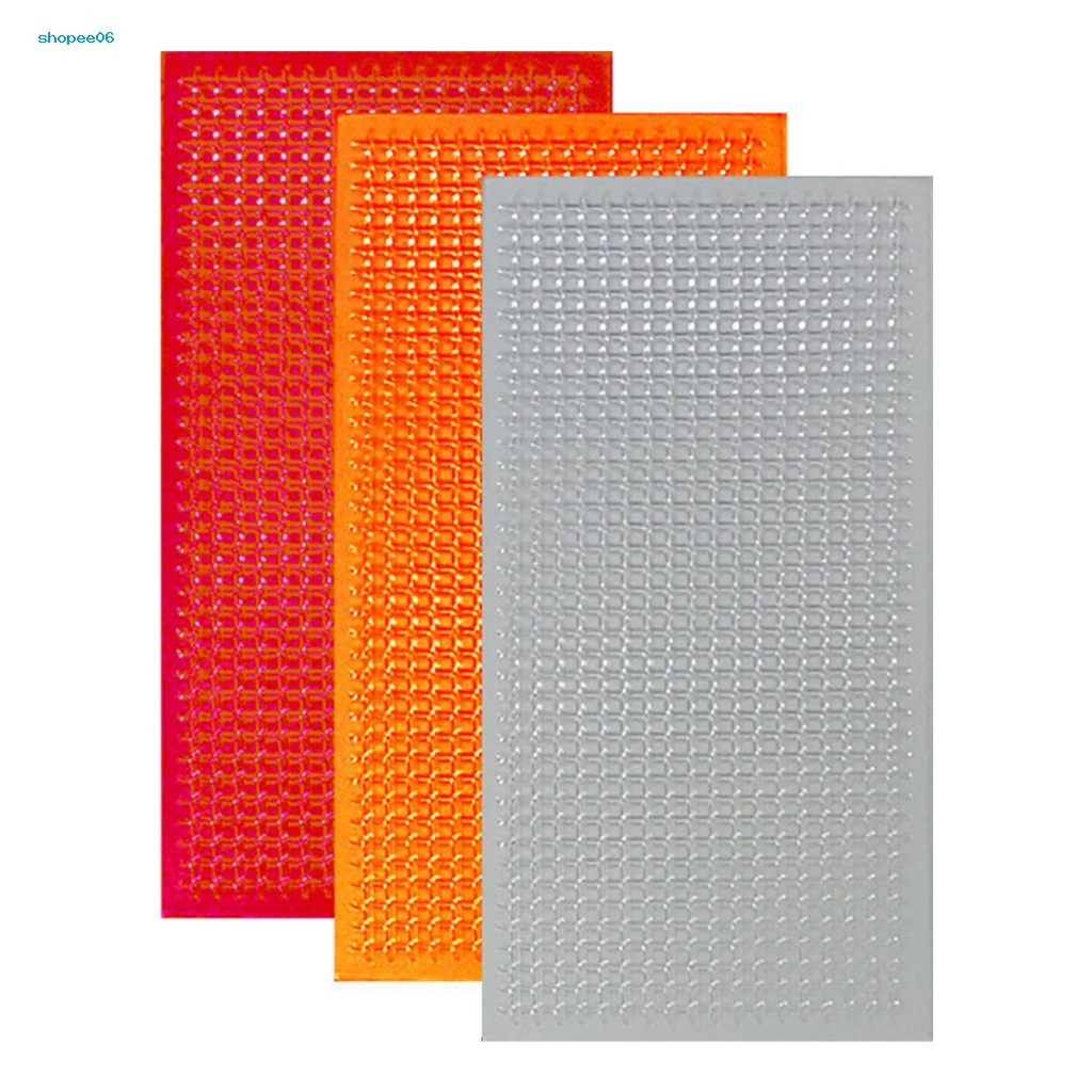 Bộ 3 Miếng Dán Bằng PVC Mềm Tự Dính Để Sửa Chữa Đèn Đuôi Xe Hơi