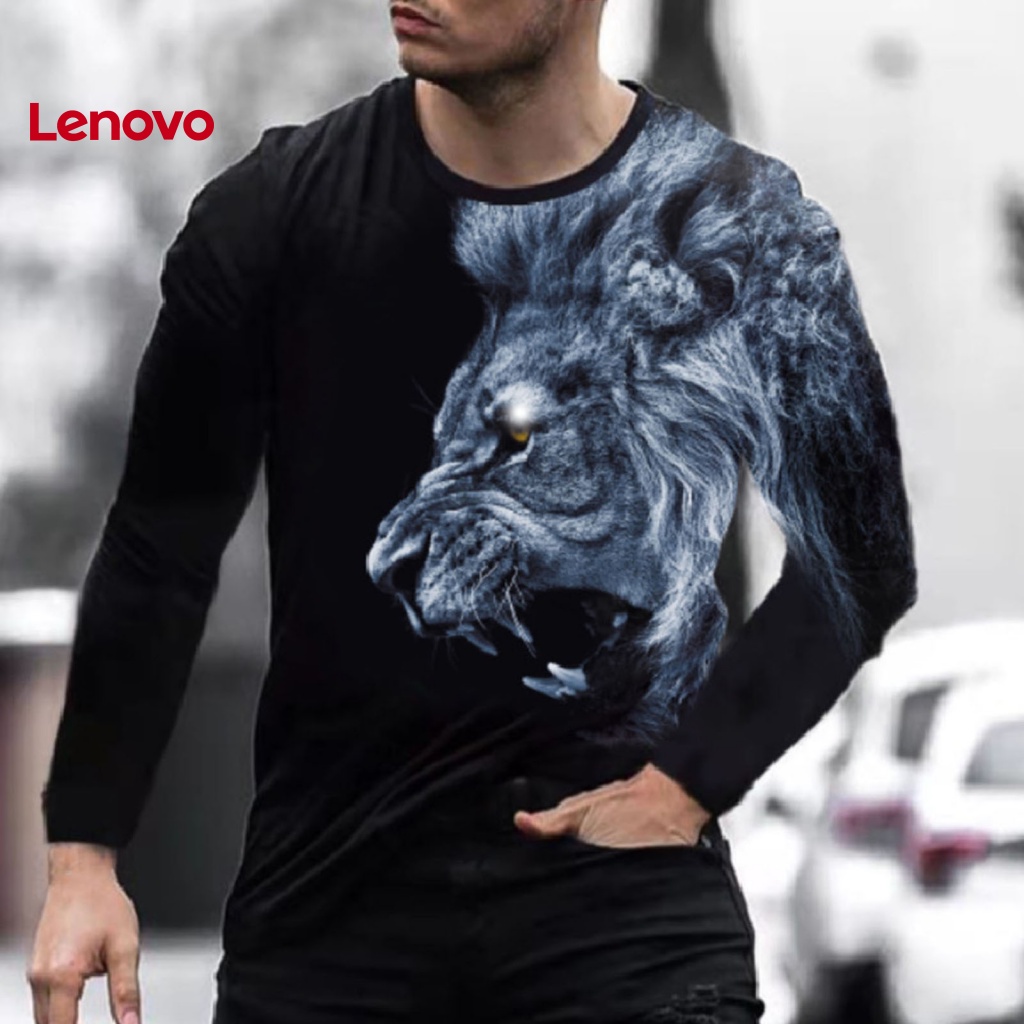 Áo Sơ Mi Dáng Rộng In Hình Báo Đen Phong Cách Hip hop Thời Trang Mùa Thu Cho Nam