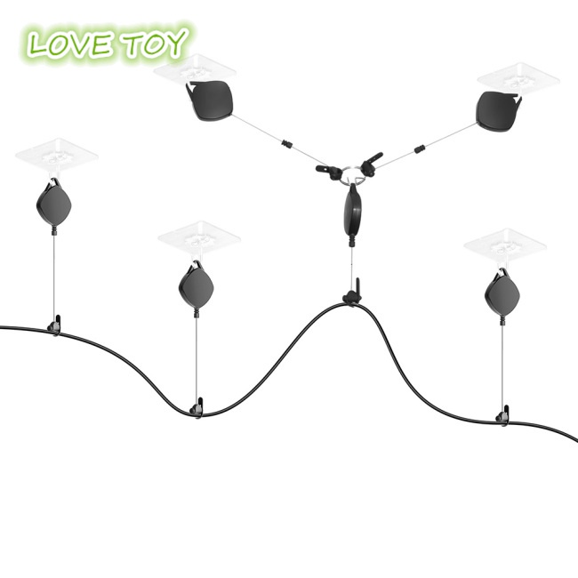 Set 6 Ròng Rọc Dây Cáp VR Có Thể Thu Vào 360 Độ°Máy Tạo Tiếng Ồn Xoay Được Không Gây Tiếng Ồn