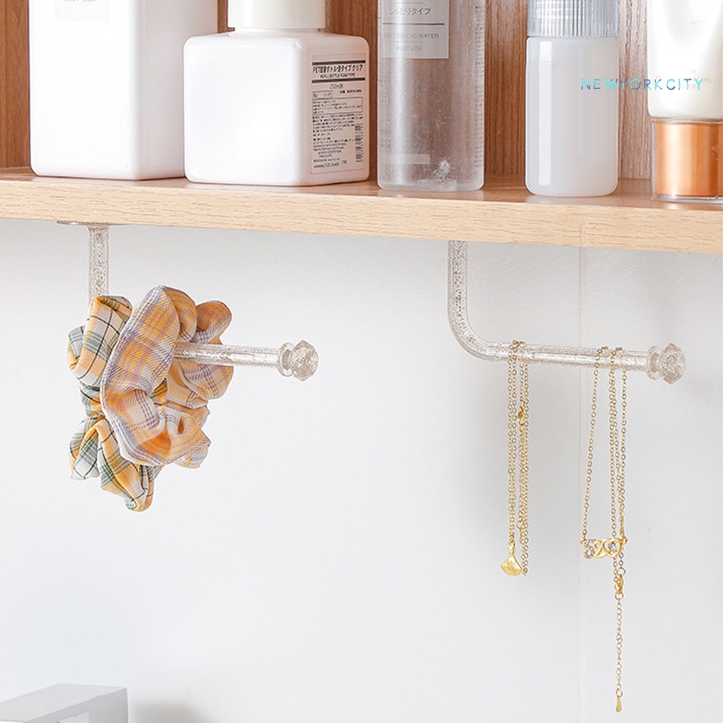 Set 2 Móc Treo Băng Đô Trong Suốt Tiết Kiệm Không Gian