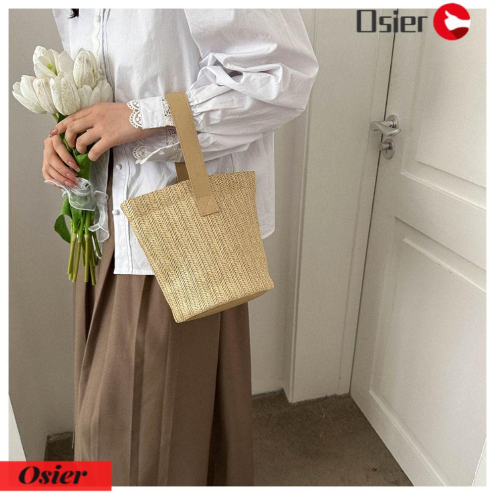 OSIER1 Túi Xách Bucket Đan Cói Thời Trang Sành Điệu