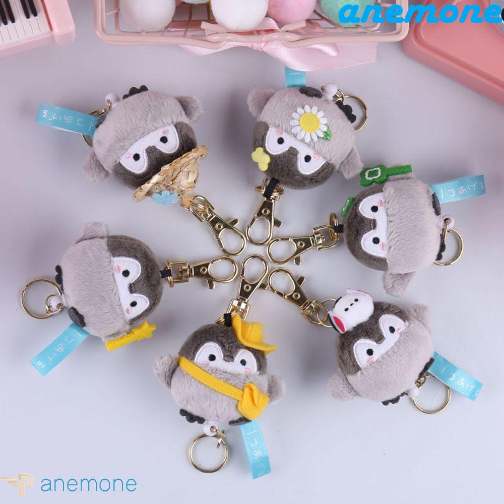 ANEMONE Chim Cánh Cụt Nhồi Bông Trang Trí Túi Xách / Móc Khóa Dễ Thương