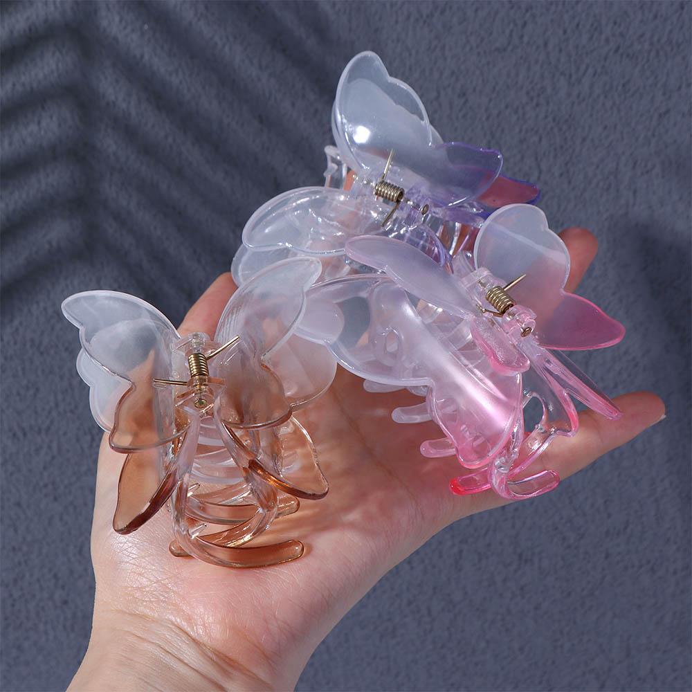 ANEMONE Kẹp Tóc Hình Bướm Màu Nhám Phong Cách Vintage Thanh Lịch Cho Nữ