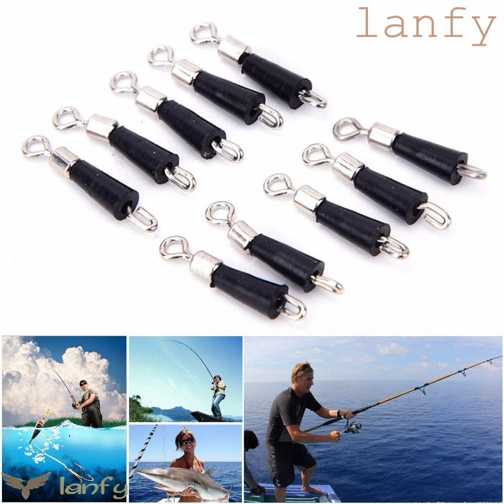 LANFY Set 30 Móc Nối Câu Cá Bằng Kim Loại Chuyên Dụng