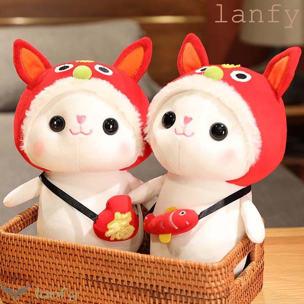 LANFY Thỏ Sư Tử Nhồi Bông Mềm Mại Đồ Chơi Cho Bé