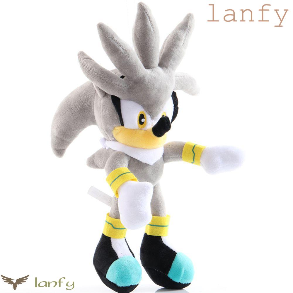 LANFY Móc Khóa Hình Nhím Sonic Nhồi Bông Mềm Mại Đáng Yêu