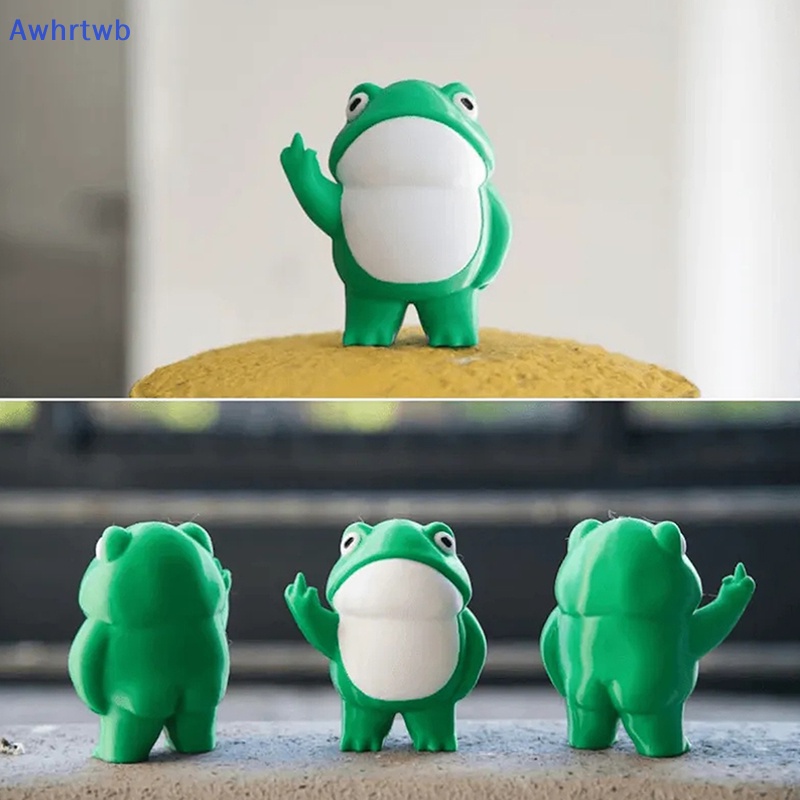 Awhrtwb Tượng Ếch Nổi Loạn Mini Trang Trí Vườn Cổ Tích Mới