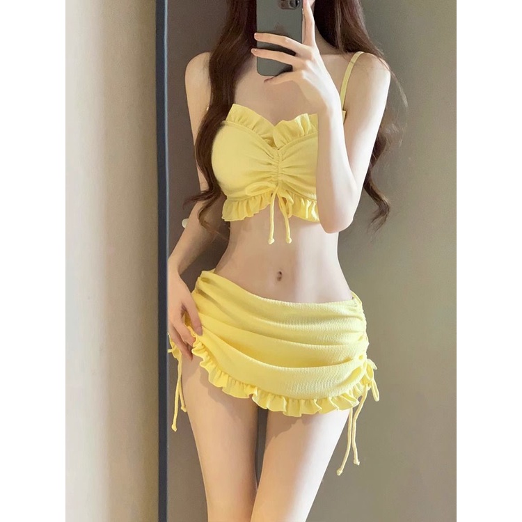 Bộ Đồ Bơi Bikini Dạng Váy Xẻ Cao Cấp Phong Cách Mới Năm 2023