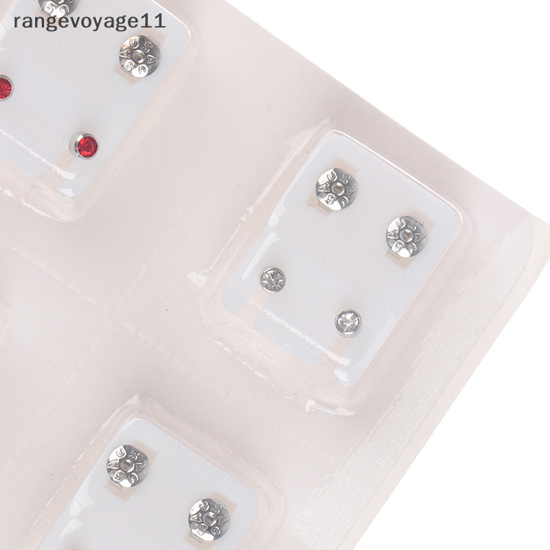 Set 12 Cặp Bông Tai Bằng Thép Không Gỉ Chất Lượng Cao