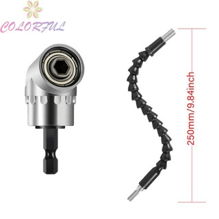 【COLORFUL】Drill Bit 105 Degree 2pcs Adapter Connector Magnetic Power Tools Right Angle