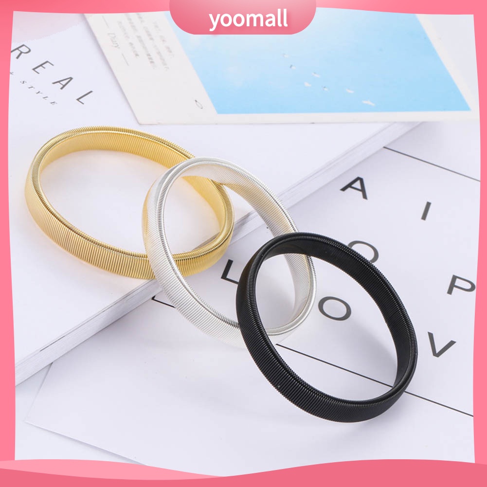 Vòng Đeo Tay Kim Loại Đàn Hồi Đơn Giản Cho Nam Giới