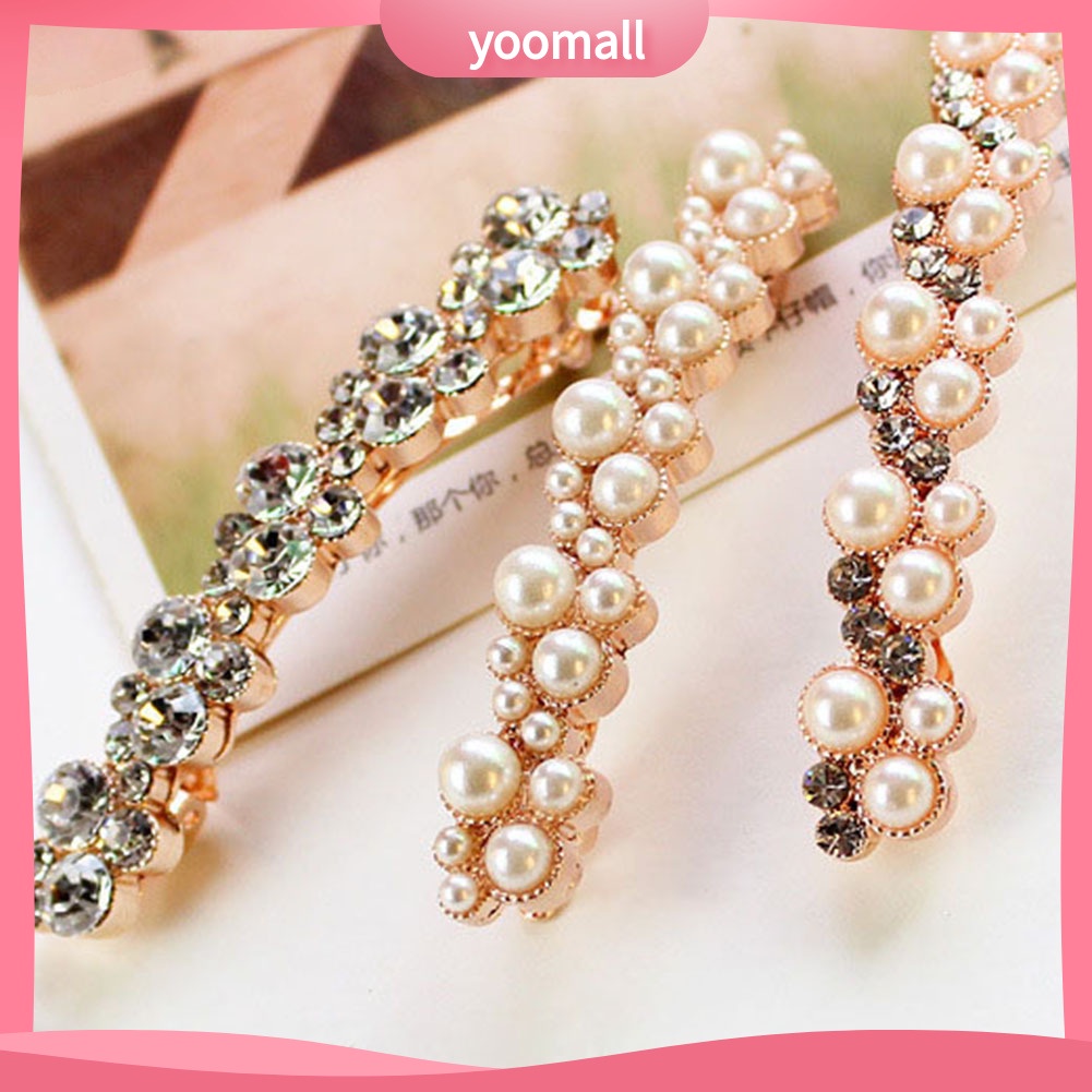 Kẹp Tóc Đính Ngọc Trai Giả Thời Trang Cho Nữ