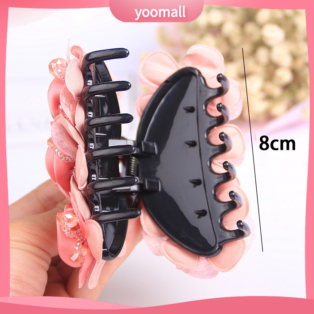 Kẹp Tóc Càng Cua Bằng Nhựa Co Giãn Chống Trượt Tạo Kiểu Tóc Thủ Công