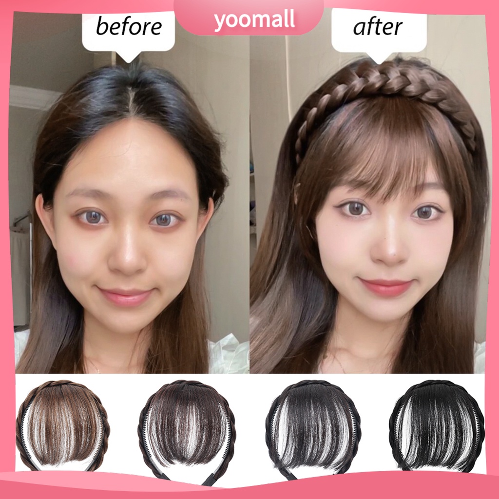 Băng Đô Tóc Giả Xoăn Tự Nhiên Không Mùi