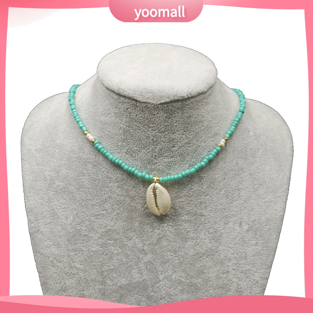 Vòng cổ Mặt Hình Vỏ Sò Phong Cách Bohemia Thời Trang Đi Biển Mùa Hè Dành Cho Nữ