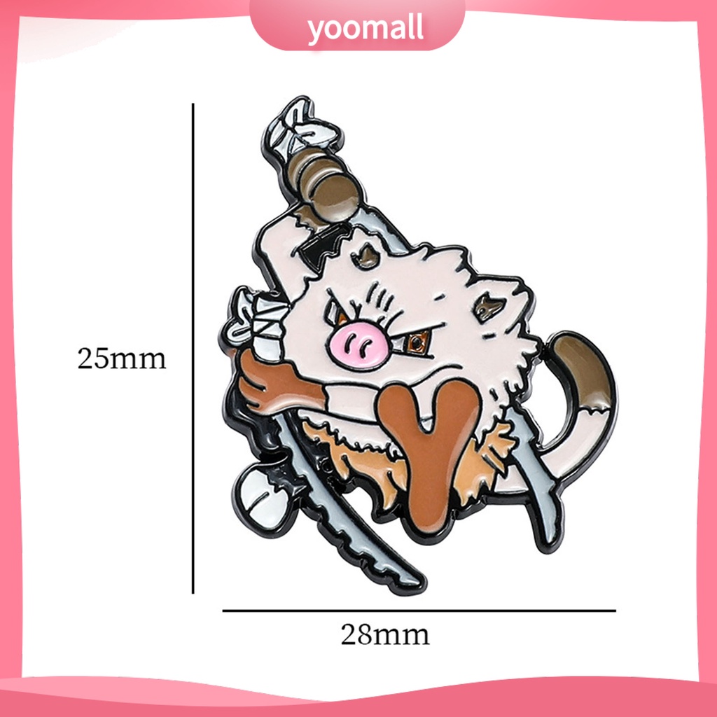 Ghim Cài Áo Mạ Điện Họa Tiết Hoạt Hình Anime Dùng Hóa Trang