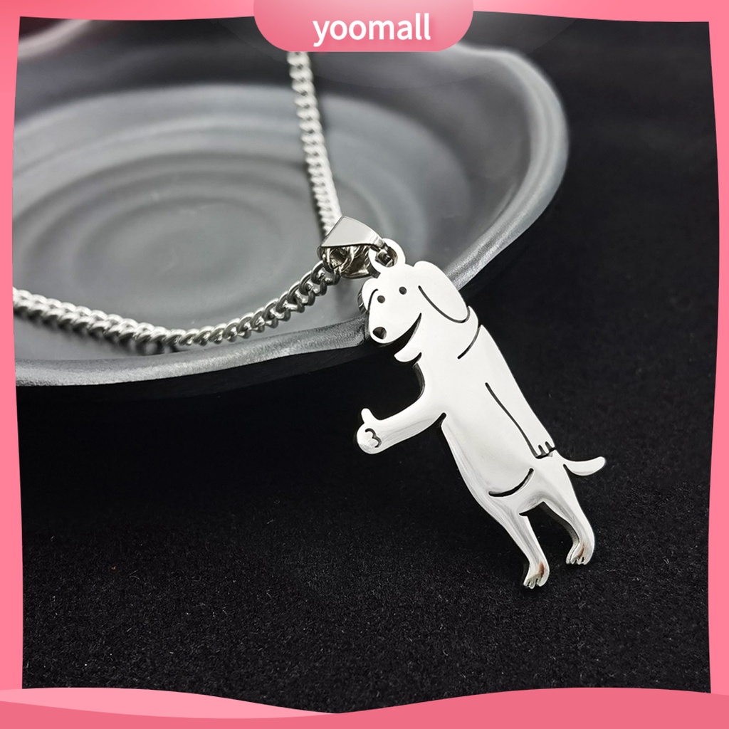 Vòng cổ Hip Hop Bằng Thép Không Gỉ Siêu Nhẹ Không Dị Ứng Có Khóa Tôm Hùm Thú Vị Cho Nữ